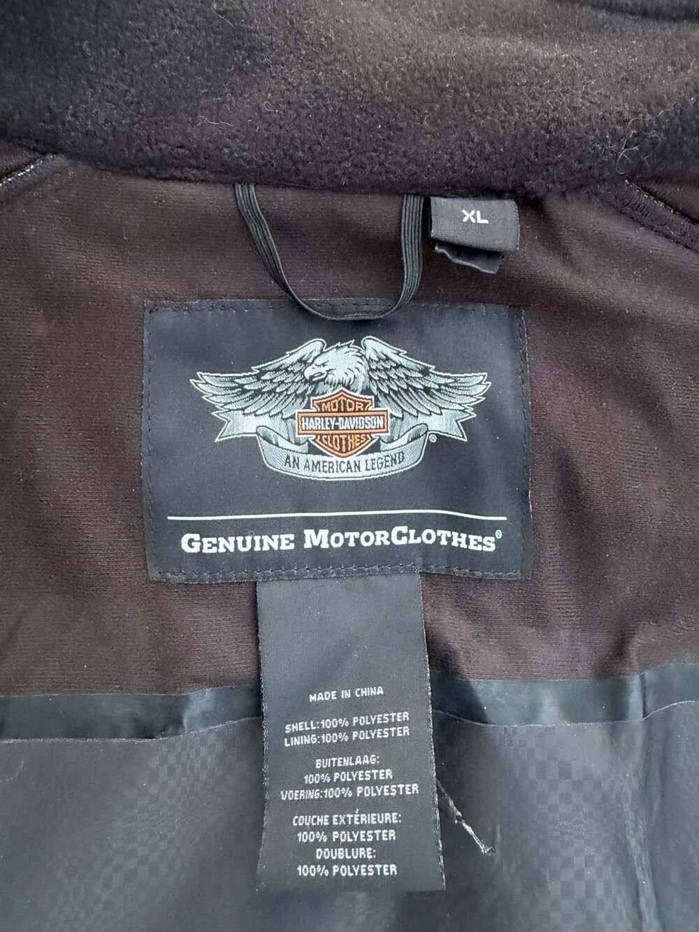 Harley-Davidson Black Soft Shell Motorcycle Riding Jacket with Pink Lettering - Picture 7 of 9